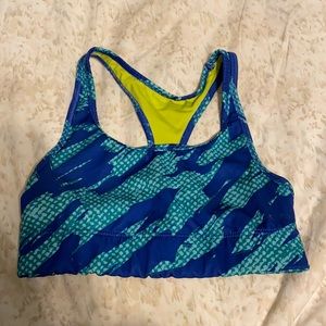 Printed Racerback Sports Bra